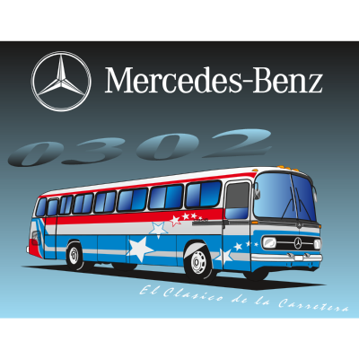 MERCEDES BENZ 0302 Logo ,Logo , icon , SVG MERCEDES BENZ 0302 Logo