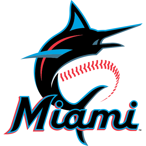 Miami Marlins Primary Logo On Light