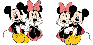 Mickey and Minnie Logo ,Logo , icon , SVG Mickey and Minnie Logo