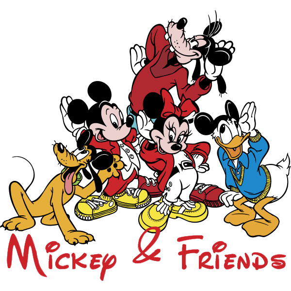 Mickey & Friends ,Logo , icon , SVG Mickey & Friends