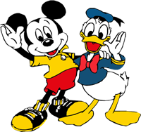 Mickey mouse & donald duck Logo