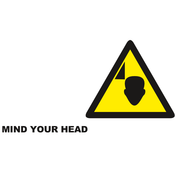 MIND YOUR HEAD SIGN Logo ,Logo , icon , SVG MIND YOUR HEAD SIGN Logo