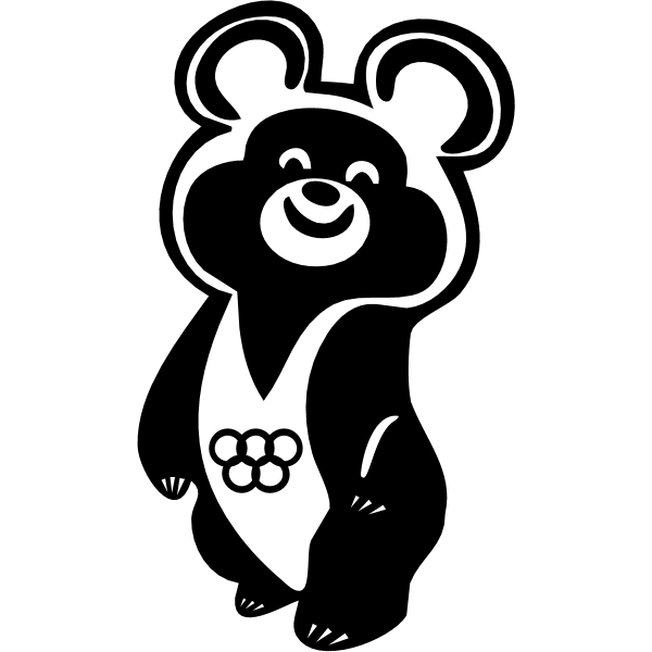 Misha Olympic Bear Logo ,Logo , icon , SVG Misha Olympic Bear Logo