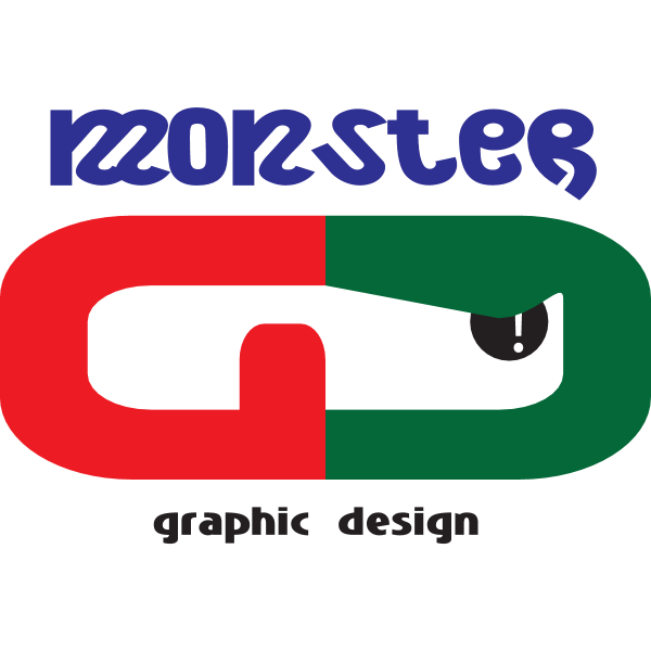 Monster Graphic Design Logo ,Logo , icon , SVG Monster Graphic Design Logo