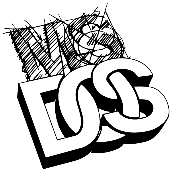 MS DOS ,Logo , icon , SVG MS DOS