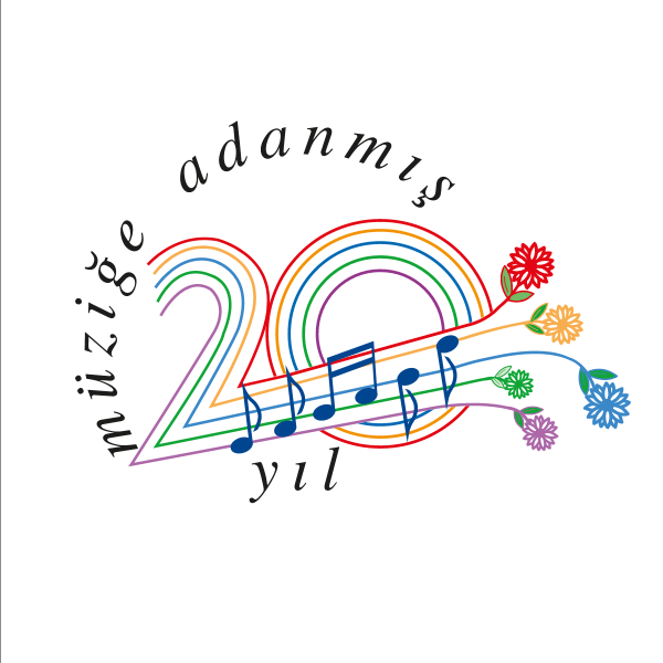 Müziğe Adanmış 20 yıl Logo ,Logo , icon , SVG Müziğe Adanmış 20 yıl Logo