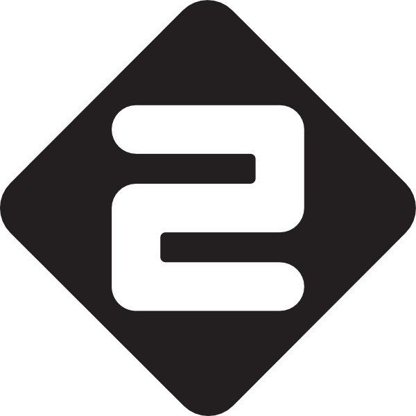 Nederland 2 black&white Logo