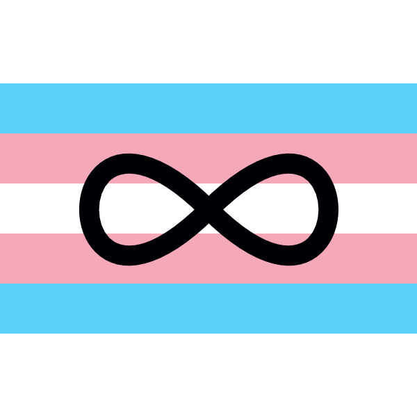 Neurodivergent transgender pride flag ,Logo , icon , SVG Neurodivergent transgender pride flag
