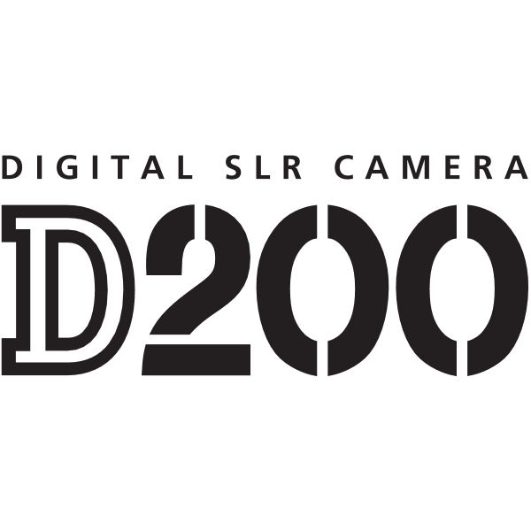 Nikon D200 Logo ,Logo , icon , SVG Nikon D200 Logo