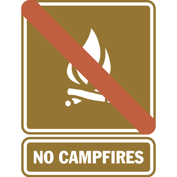 NO CAMPFIRES Logo ,Logo , icon , SVG NO CAMPFIRES Logo