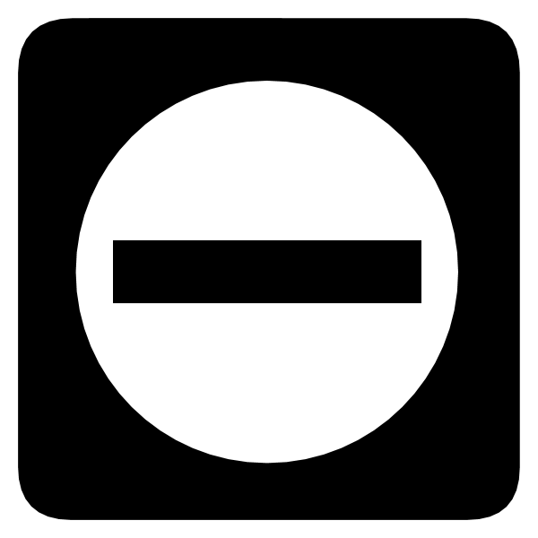 NO ENTRY PEDESTRIAN SIGN Logo