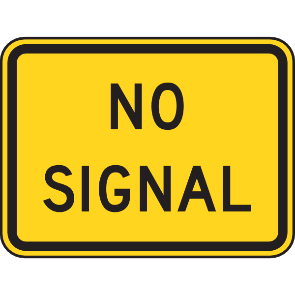 NO SIGNAL ROAD SIGN Logo ,Logo , icon , SVG NO SIGNAL ROAD SIGN Logo