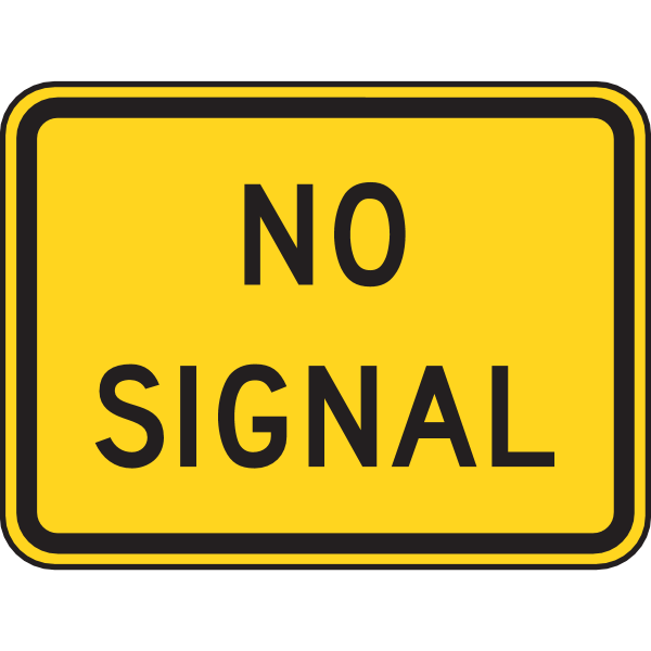 NO SIGNAL ROAD SIGN Logo