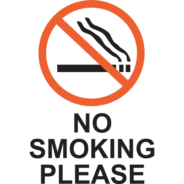 NO SMOKING PLEASE SIGN Logo ,Logo , icon , SVG NO SMOKING PLEASE SIGN Logo