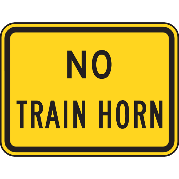 NO TRAIN HORN SIGN Logo ,Logo , icon , SVG NO TRAIN HORN SIGN Logo