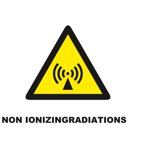 NON-IONIZING RADIATION SIGN Logo ,Logo , icon , SVG NON-IONIZING RADIATION SIGN Logo