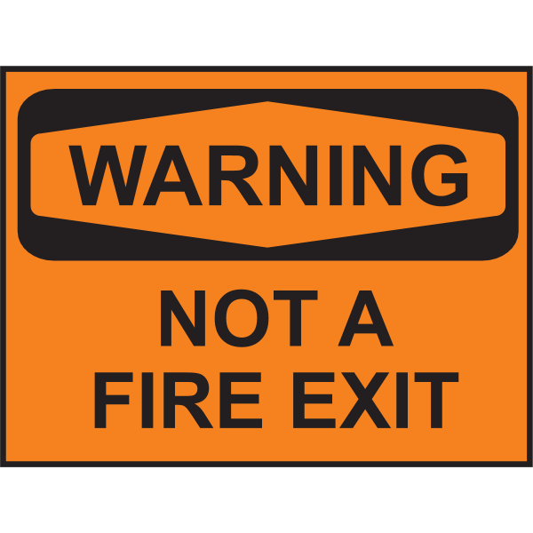 NOT A FIRE EXIT Logo ,Logo , icon , SVG NOT A FIRE EXIT Logo