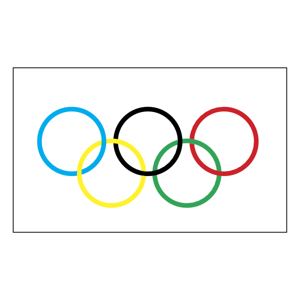 Olympic Flag ,Logo , icon , SVG Olympic Flag