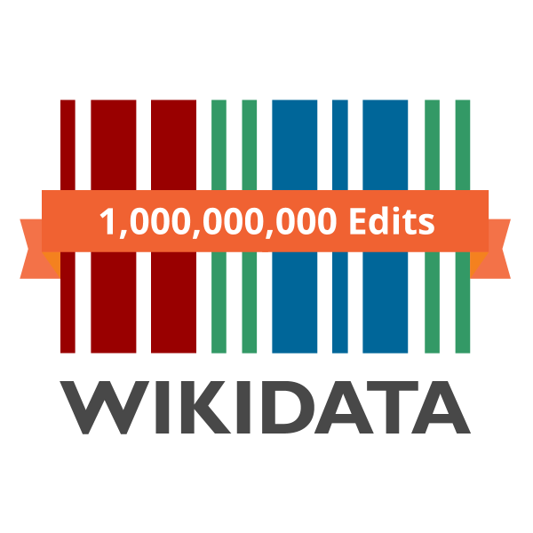 One billion edits on Wikidata (plain)