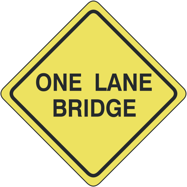One lane bridge Logo
