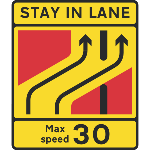 ONE LANE SIGN Logo