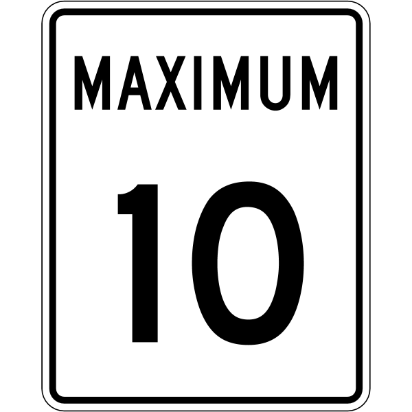 Ontario road sign Rb-1-10