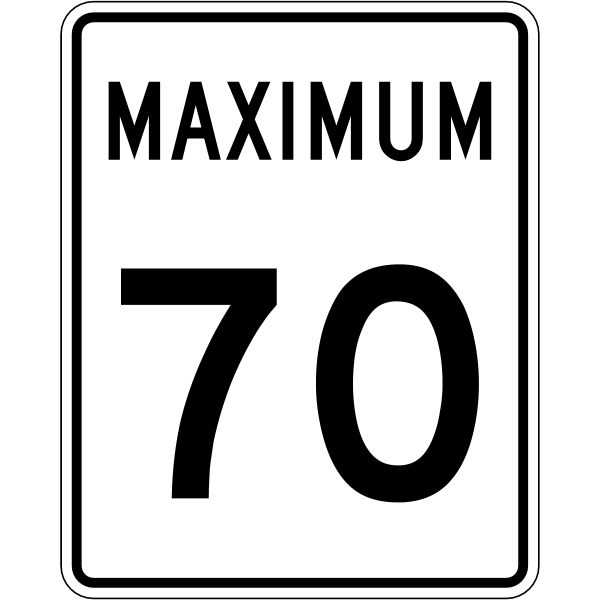 Ontario road sign Rb-1-70