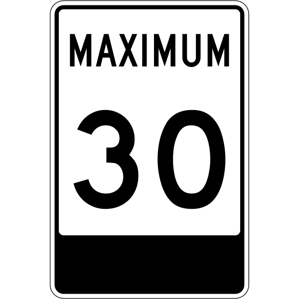 Ontario road sign Rb-2-30
