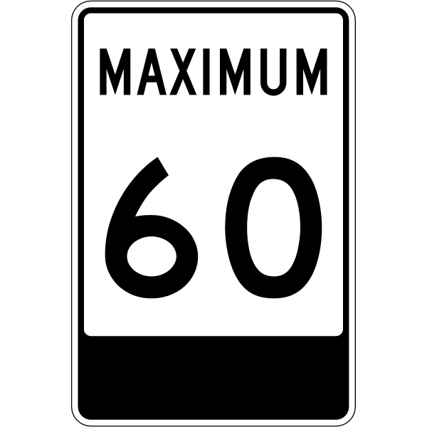 Ontario road sign Rb-2-60