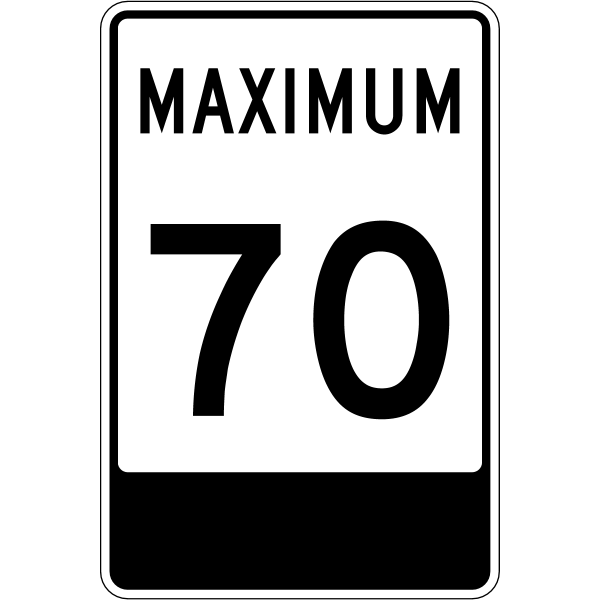 Ontario road sign Rb-2-70