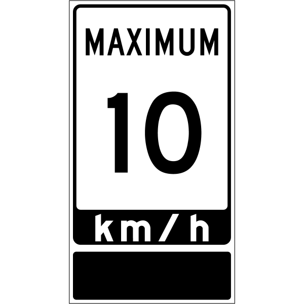 Ontario road sign Rb-3-10