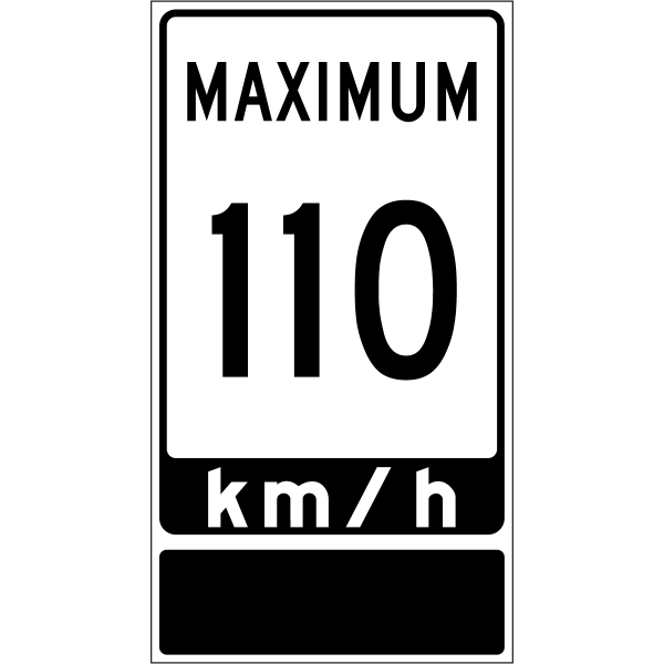 Ontario road sign Rb-3-110