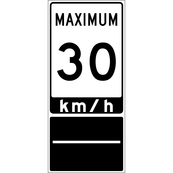 Ontario road sign Rb-3-30 (B)