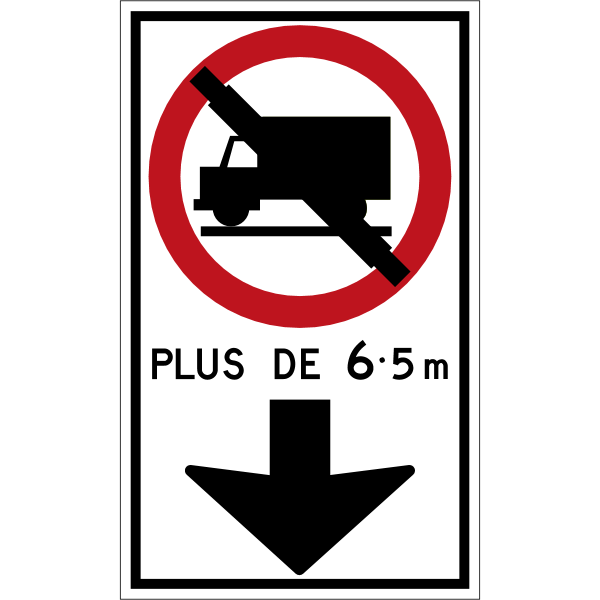 Ontario road sign Rb-40 (F)