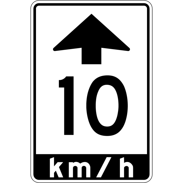 Ontario road sign Rb-5A-10