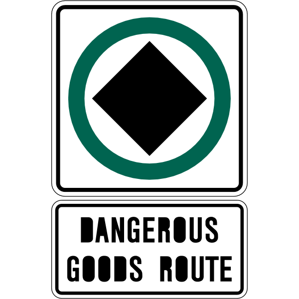 Ontario road sign Rb-82 + Rb-82t