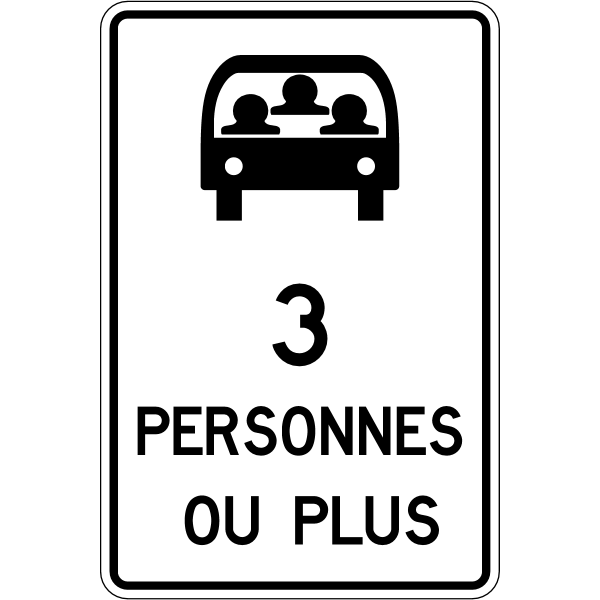 Ontario road sign Rb-88 (F)