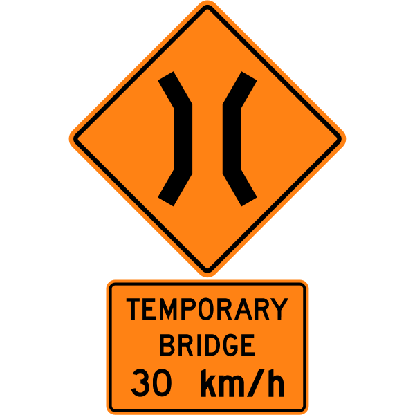 Ontario road sign TC-32 %2B TC-32t