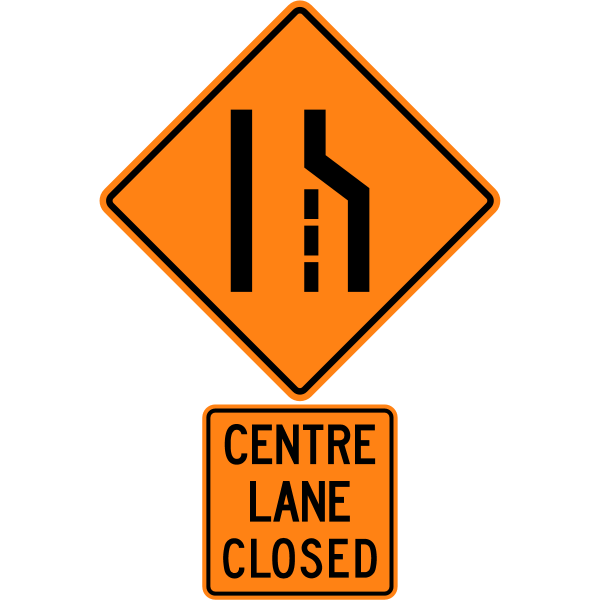 Ontario road sign TC-3R %2B TC-3Ct