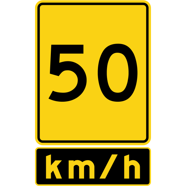 Ontario road sign Wa-32A + Wa-32t