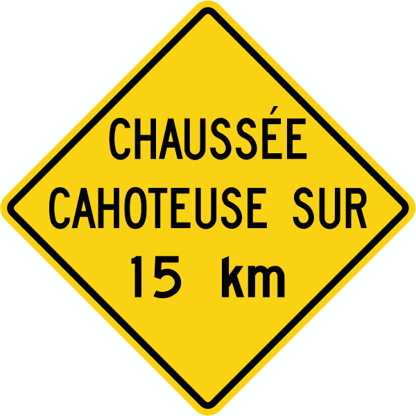 Ontario road sign Wc-16 (F)