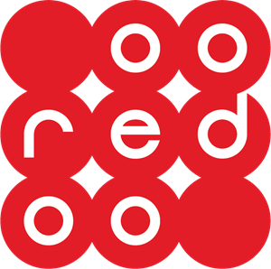 Ooredoo, rotated logo, white background Stock Photo - Alamy