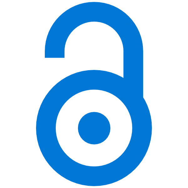 Open Access logo white blue
