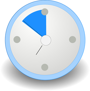 Orologio blu Logo