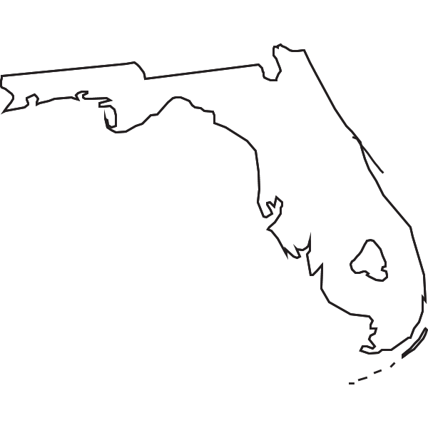 OUTLINE MAP OF FLORIDA Logo ,Logo , icon , SVG OUTLINE MAP OF FLORIDA Logo