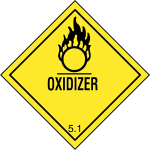 OXIDIZER WARNING SIGN Logo