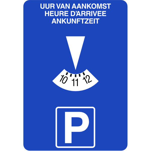 Parking disc Logo ,Logo , icon , SVG Parking disc Logo