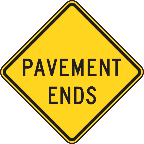 PAVEMENT ENDS ROAD SIGN Logo ,Logo , icon , SVG PAVEMENT ENDS ROAD SIGN Logo