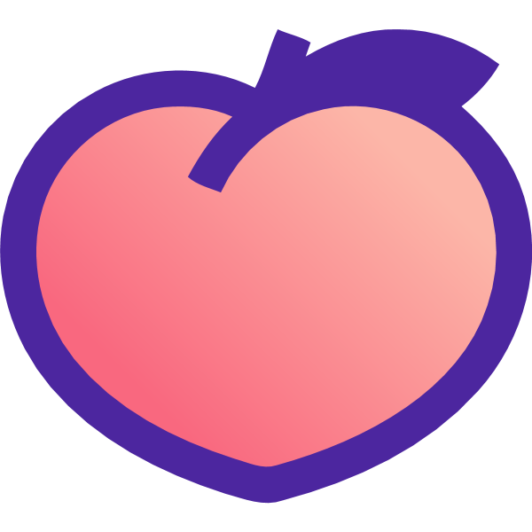 Peach ,Logo , icon , SVG Peach