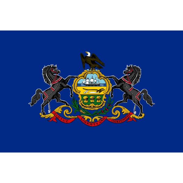 Pennsylvania State Flag Logo ,Logo , icon , SVG Pennsylvania State Flag Logo